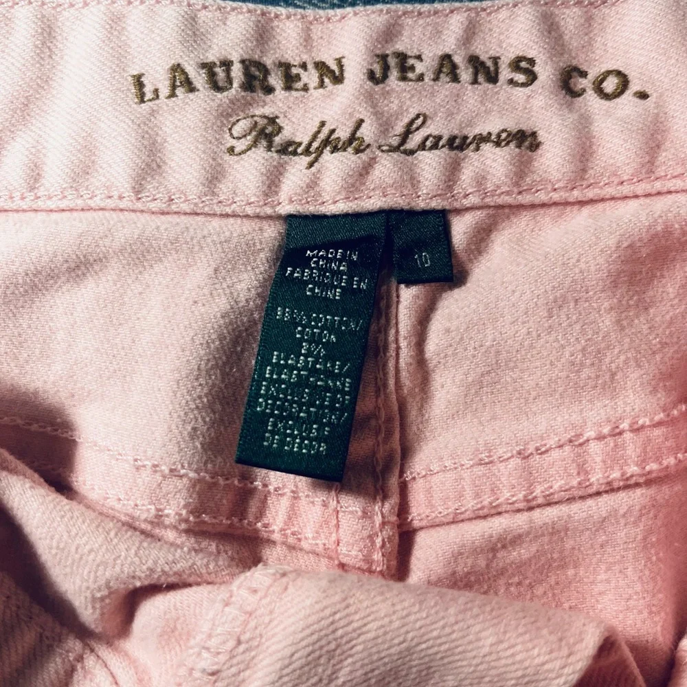 Lauren Jeans Co. Straight Leg Jeans Cotton Pink - Picture 3 of 7